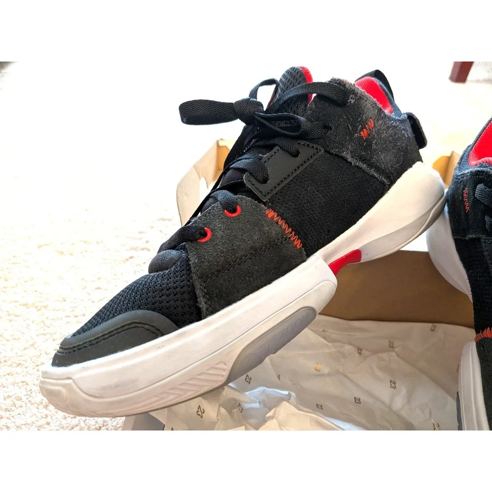 Jordan One Take 4 Black University Red Basketball Shoes Size 8 NIB